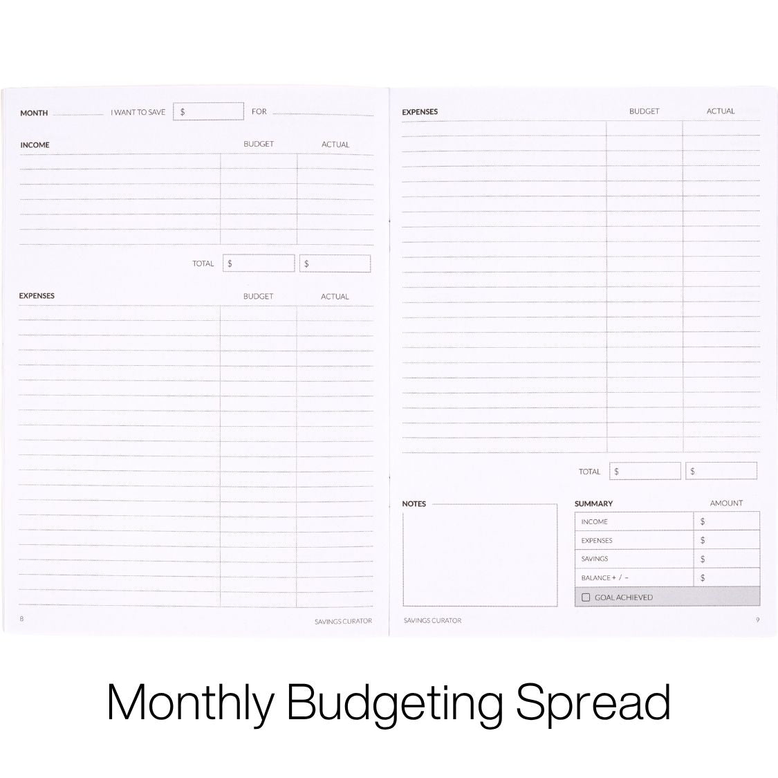 Savings Curator Booklet Pre-order